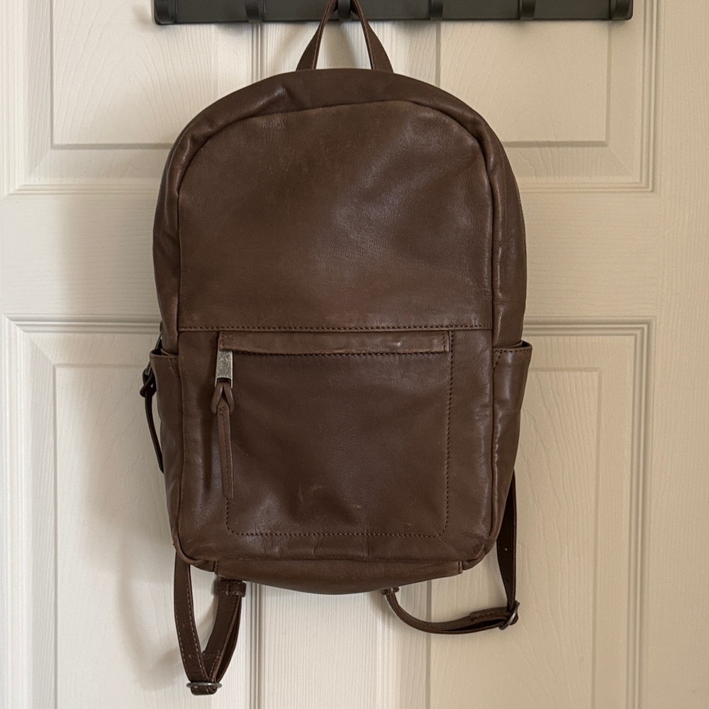 Lucky Brand Chocolate Leather Backpack